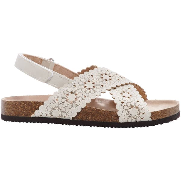 Girls White Mountain Gal Footbed Sandals