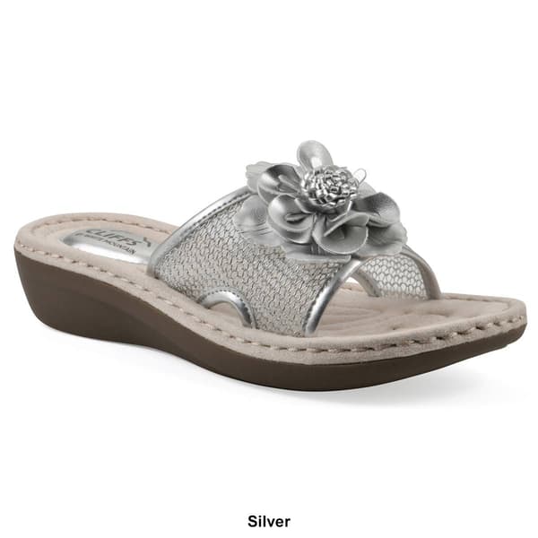 Womens Cliffs by White Mountain Chill Floral Wedge Sandals