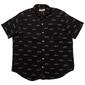 Mens Big & Tall Joe Marlin Shark Button Down Shirt - Black - image 1