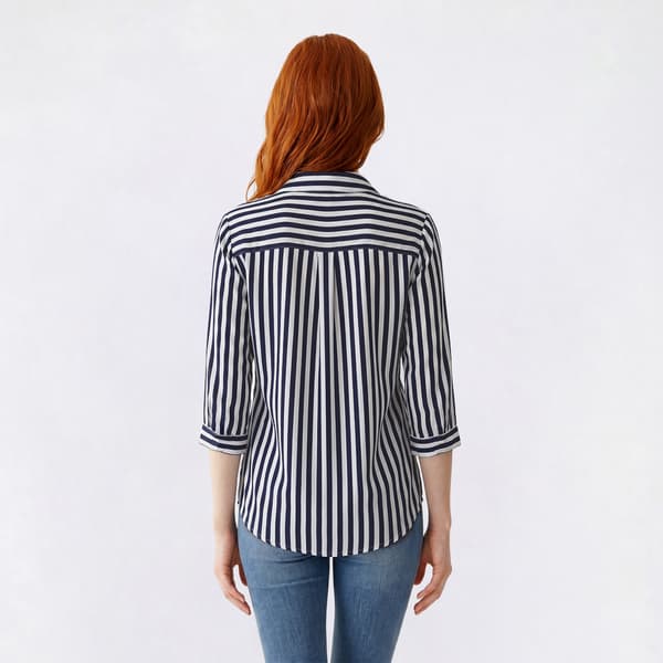 Juniors A. Byer Stripe Portofino Blouse