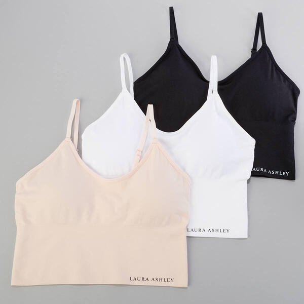 Womens Laura Ashley&#40;R&#41; 3pk. Comfort Bralettes LS8290-3PKX - image 