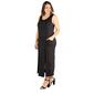 Plus Size 24/7 Comfort Apparel Maxi Dress with Pockets and Slits - image 3