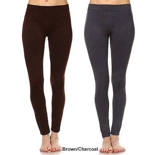 Womens White Mark 2pk. Solid Skinny Leggings
