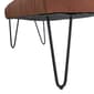 9th & Pike® Modern Farmhouse Brown Leather Bench - image 6