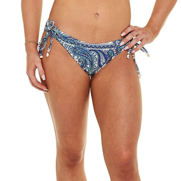 Juniors Raisins & Island Soul Sweet Side Paisley Tie Swim Bottoms