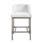 HH2 Home Dillon Low Profile Wingback White Counter Height Stool - image 4