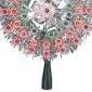 Northlight 8in. Pre-Lit Silver Starburst Christmas Tree Topper - image 4