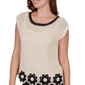 Womens Skye’s the Limit Terra Tropic Cap Sleeve Floral Sweater - image 5
