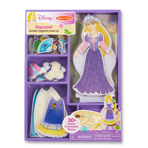 Melissa & Doug&#40;R&#41; Disney Rapunzel Wooden Magnetic Dress-Up Board - image 