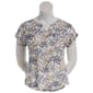 Plus Size Architect(R) Short Sleeve Split Neck Leaf Tee - image 1