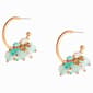 Ashley Cooper(tm) Beaded Cluster Hoop Earrings - image 1