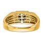 Mens Pure Fire 14kt. Yellow Gold Square Onyx Ring - image 5