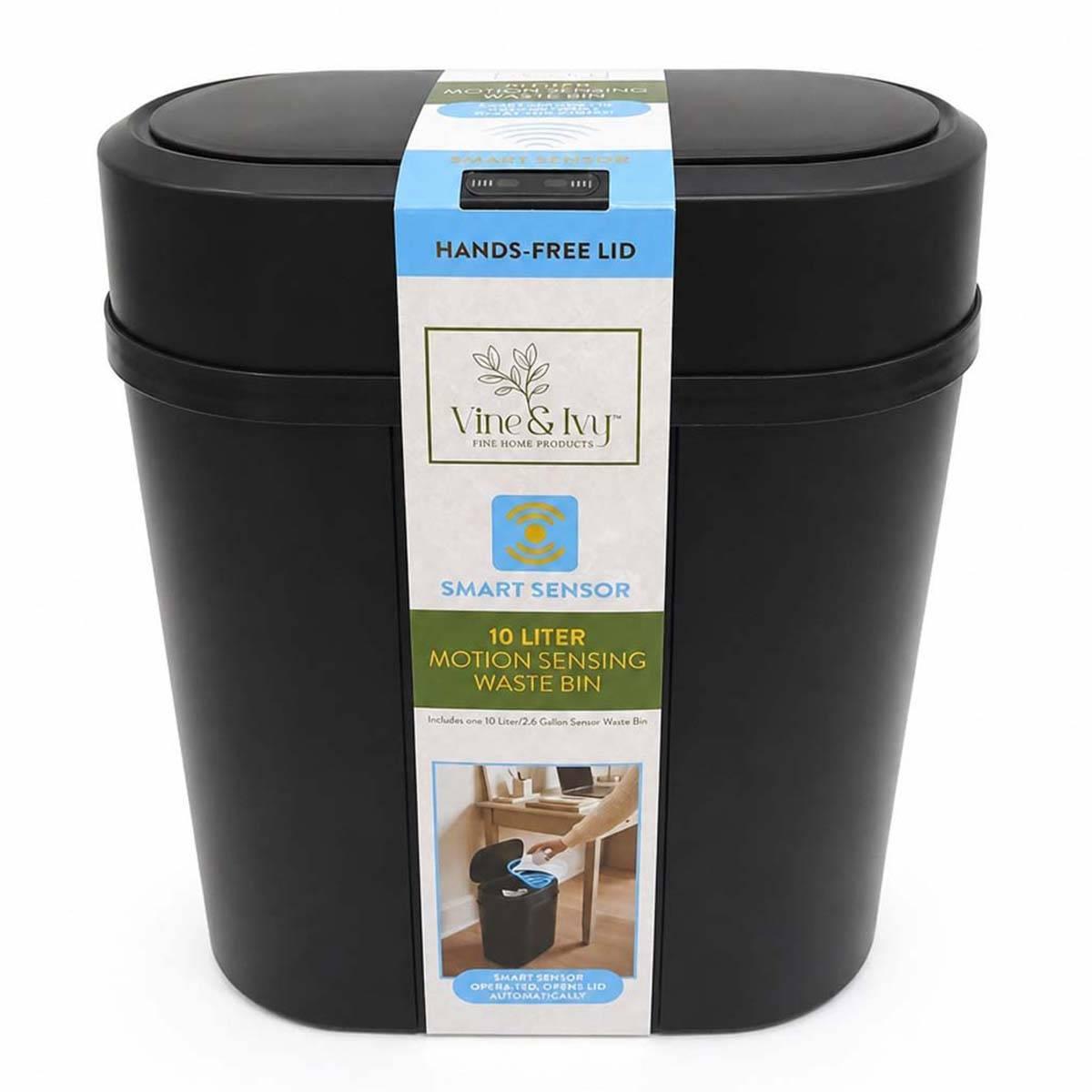 Vine & Ivy Sensor Oval Dust Bin