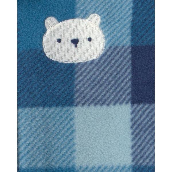 Baby Boy (NB-9M) Carter''s® Bear Plaid Zip Sleep & Play Pajamas