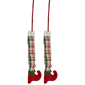 Northlight Red & Green Plaid Elf Leg Christmas Picks - Set of 2 - image 5