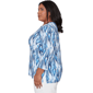 Plus Size Alfred Dunner Mykonos Ikat Embellished Blouse - image 4