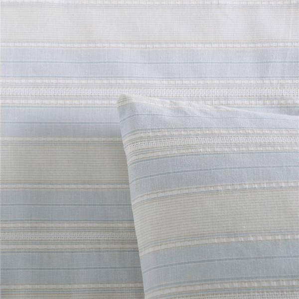 Palm Aire Bay Light Blue 3pc. Stripe Cotton Comforter Set