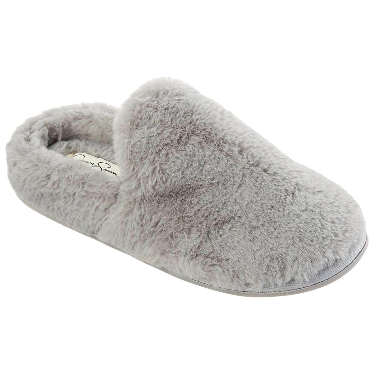 Womens Jessica Simpson Plush Smoking Scuff Slippers