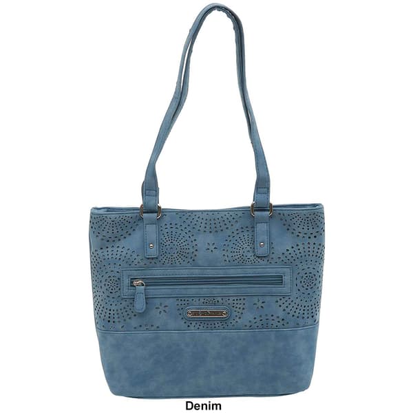 Stone Mountain Nubuck Perforated Vinyl Donna Tote