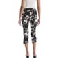 Petite Rafaella® Pull On Floral Capris with Grommet Details - image 2
