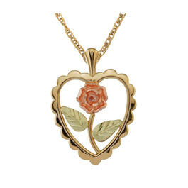 Black Hills Gold 10kt. Yellow Gold Heart Necklace