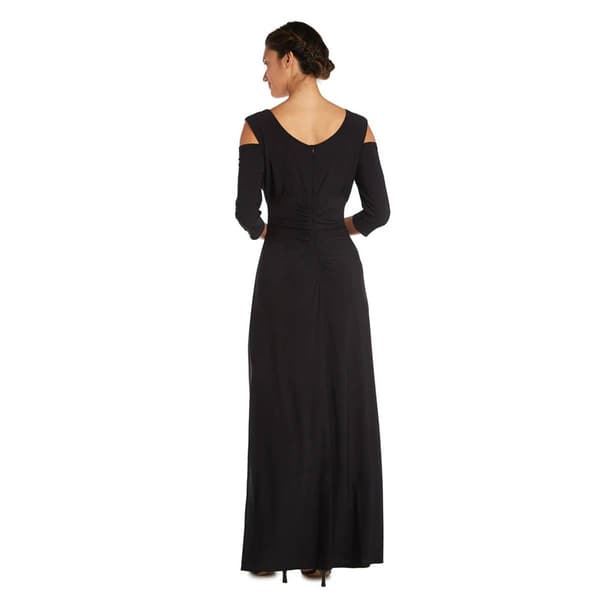 Womens R&M Richards Cold Shoulder ITY Gown