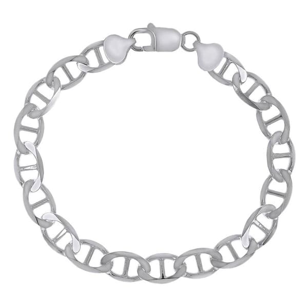 Sterling Silver Marina 8in. Chain Bracelet - image 