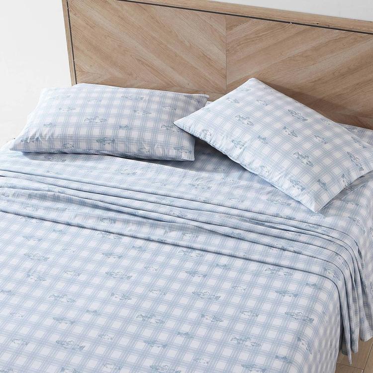 Eddie Bauer Methow Plaid Cotton Percale Sheet Set
