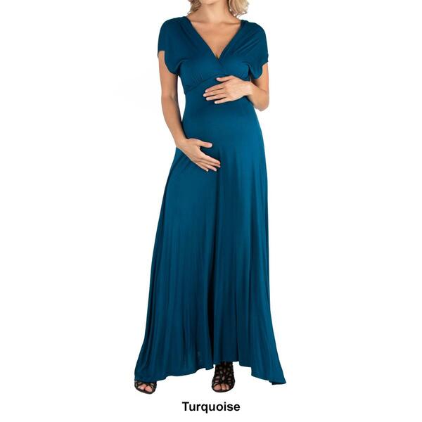 Womens 24/7 Comfort Apparel Maternity Maxi Dress