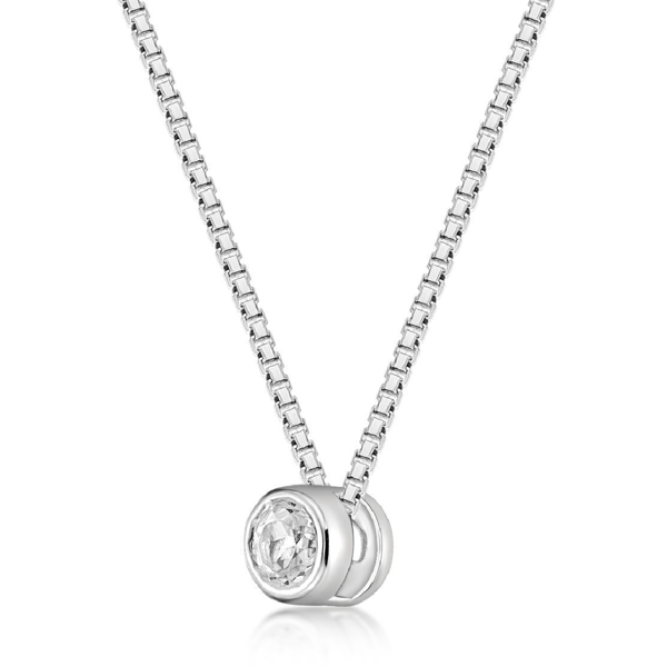 Brilliant Grown Lab-Grown Diamond Solitaire Pendant Necklace