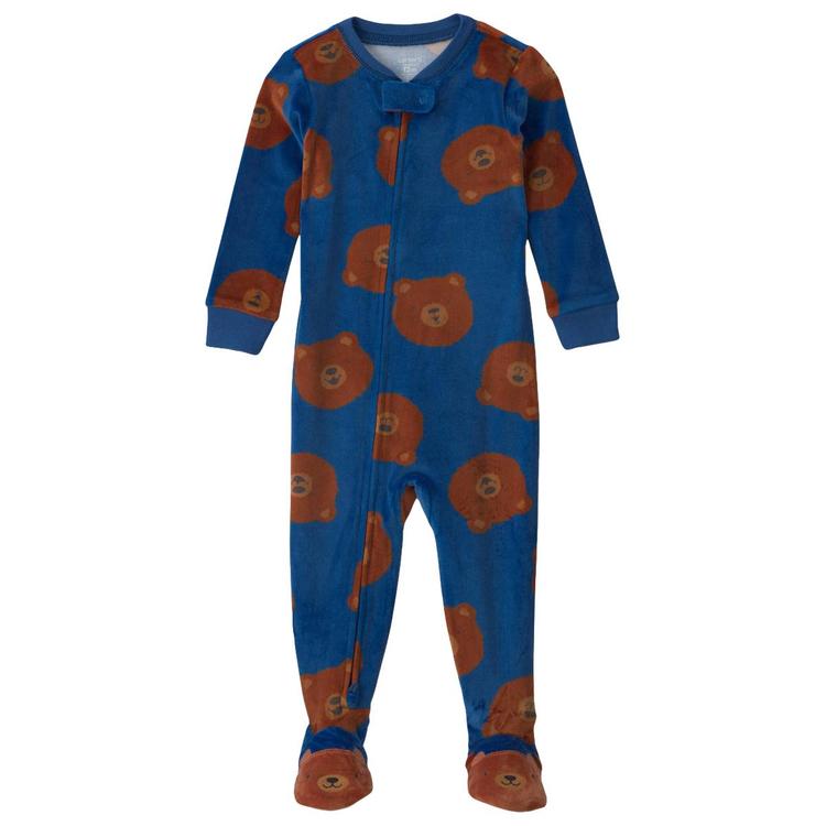 Baby Girl (12-24M) Carter''s(R) Bears DreamPlush Footed Pajamas