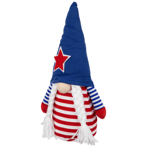 Northlight 10.5in. Americana Girl Gnome with Braids