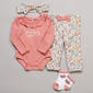 Baby Girl (3-9M) Baby Essentials Daddy''s Girl 4pc. Bodysuit Set - image 1