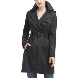 Womens BGSD Waterproof Hooded Trench Coat