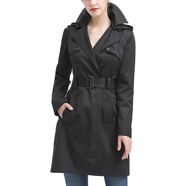 Womens BGSD Waterproof Hooded Trench Coat