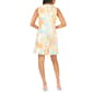 Womens MSK Sleeveless Foil Floral Ruffle Hem Shift Dress - image 4