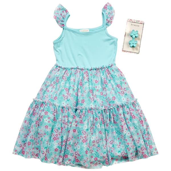 Girls (4-6x) BTween(R) Flower Meadow Tutu Dress with Ruffle