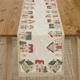Avanti Linens Gingerbread Village Runner - 72in.