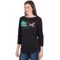Womens Ruby Rd. Must Haves II Happy Howlidays Tee - image 3