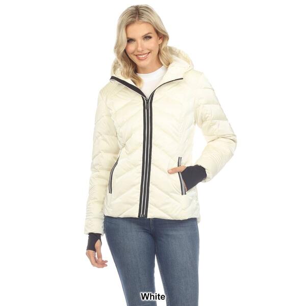 Womens White Mark Midweight Quilted Puffer Jacket