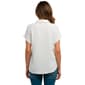 Womens Notations Dolman Sleeve Pearl Button Front Blouse - image 5