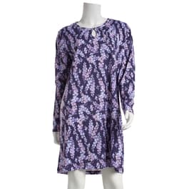 Womens Karen Neuburger Long Sleeve Countryside Blossom Nightshirt