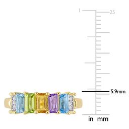 Gemstone Classics™ 1 1/4ctw. Blue & Swiss White Topaz Ring