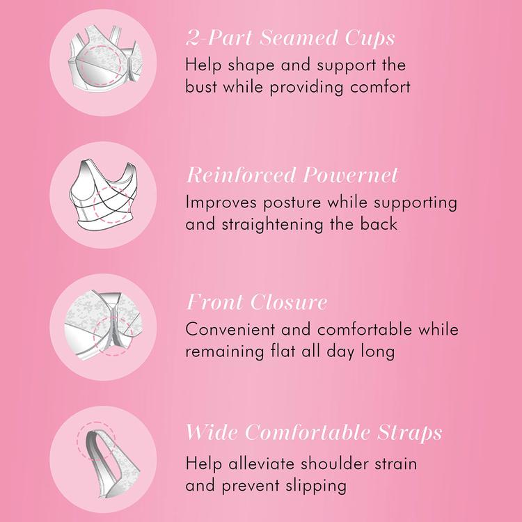 Womens Exquisite Form Fully® Front Close Wire-Free Posture Bra565