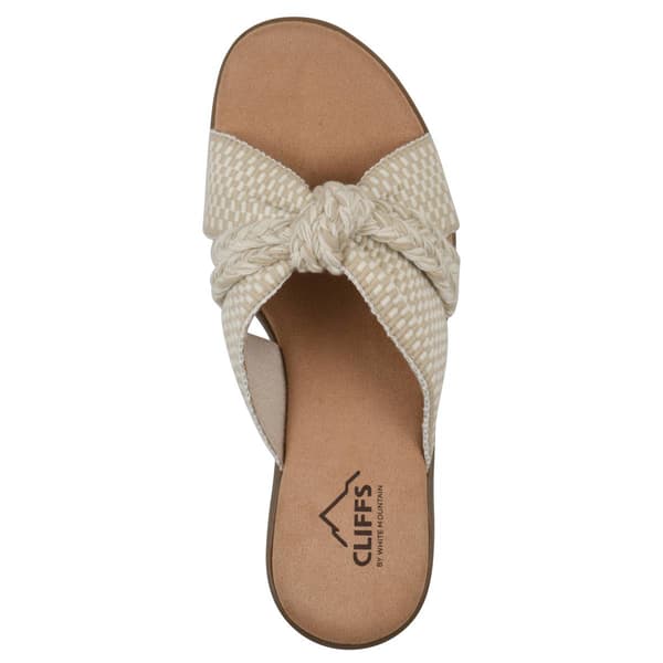 Womens Cliffs by White Mountain Blinding Slide Sandals