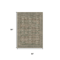 HomeRoots Brown Ivory & Green Floral Medallion Washable Area Rug - image 2