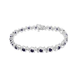 Gemstones Classics™ Amethyst & Diamond Tennis Bracelet