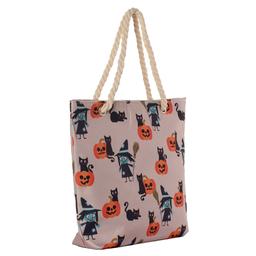 Renshun Witch Cat Pumpkin Tote