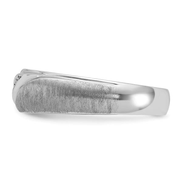 Mens Gentlemen’s Classics™ 14kt. White Gold 1/15ctw. Diamond Ring