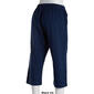 Petite Jordana Rose Solid Basic Split Hem Capri Pants - image 2